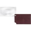 Wallet magn. glass red visoPOCKET 2.5x leather